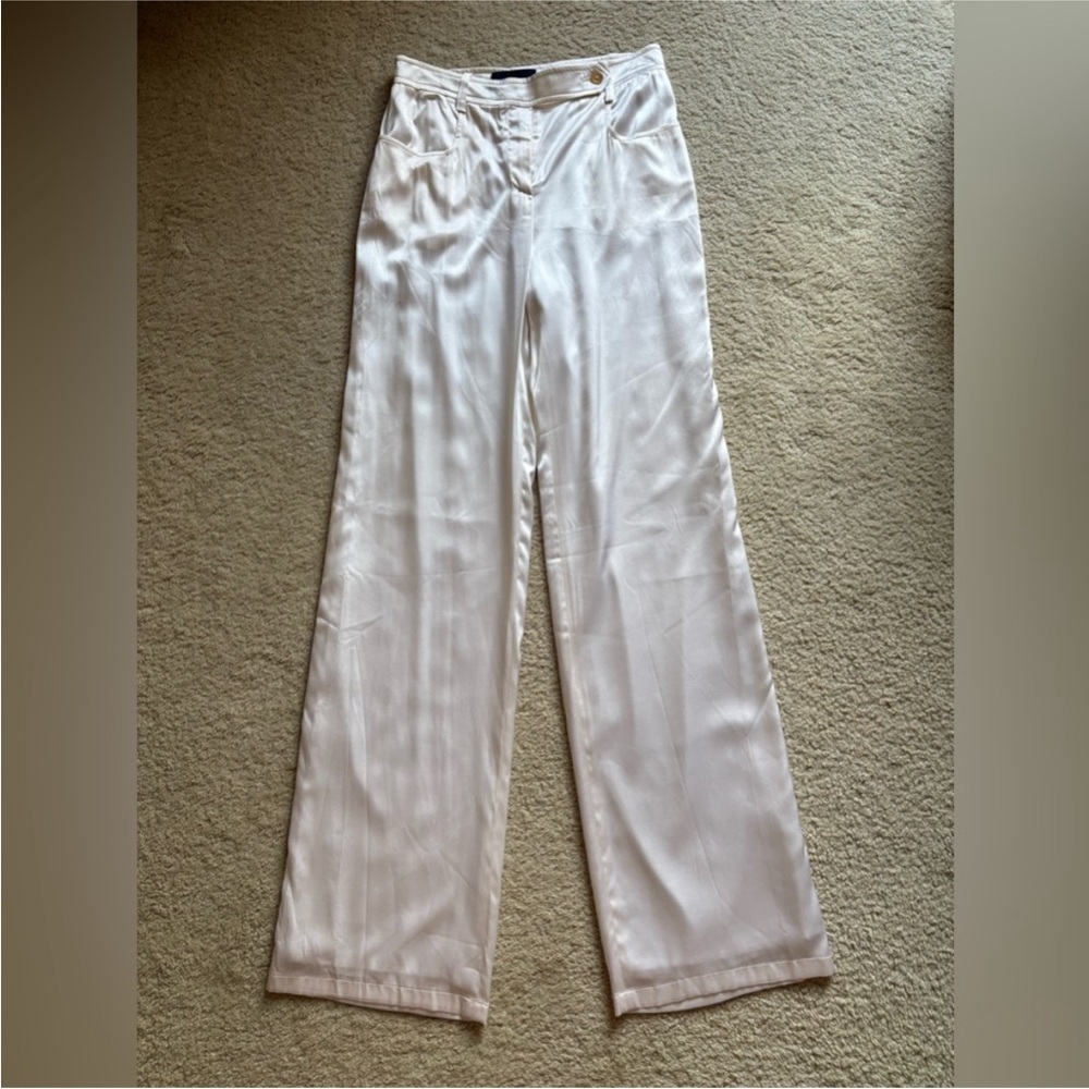 Tommy Hilfiger White Wide Leg Pants